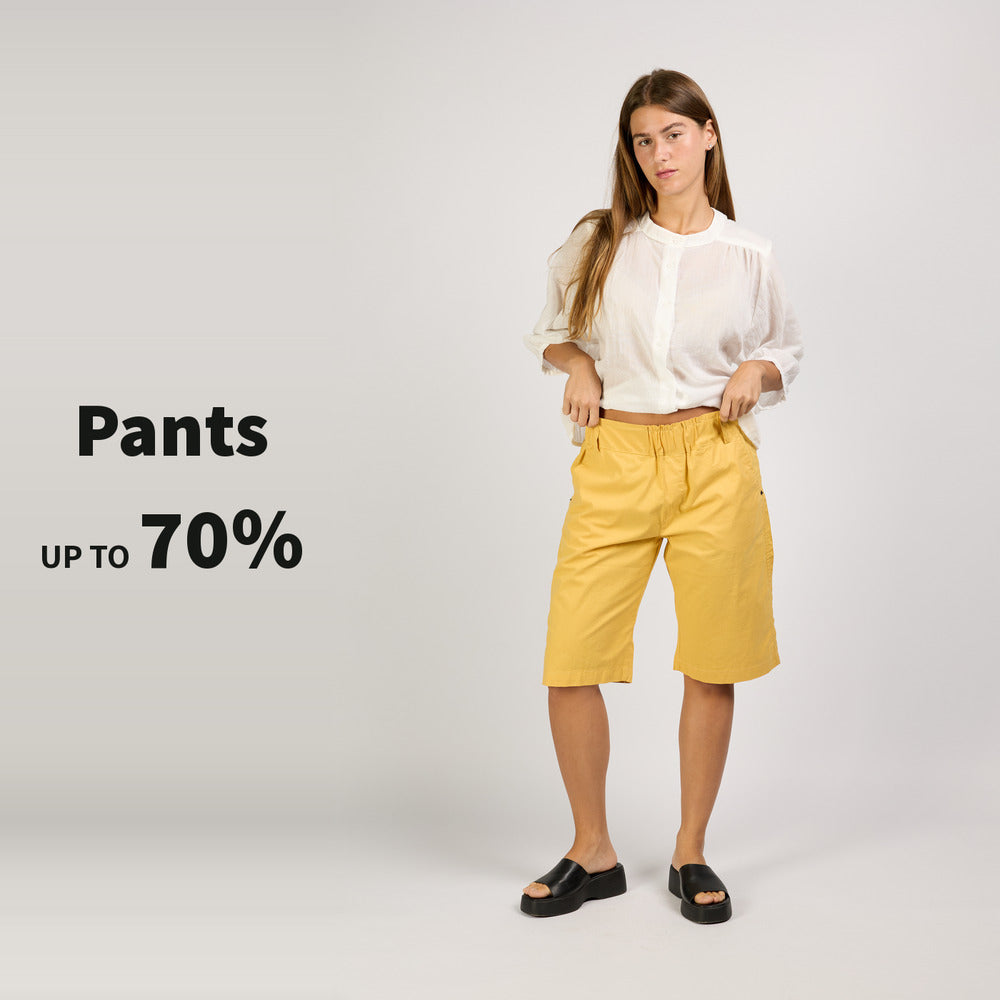 Pants — up to 70% off — מכנסי אקליפטוס קצר 50 צהוב